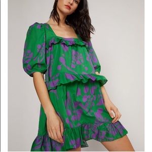 NWOT Cynthia Rowley Ruffle Swing Dress Small